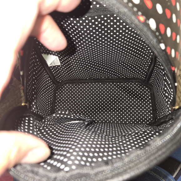 Betty Boop Polka Dot Backpack - Black and Red - Picture 5 of 12